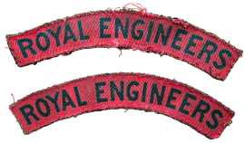 WW2 Royal Engineers shoulder titles