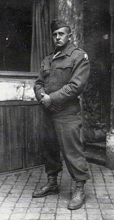 James in Liege (Belgium) on February 8, 1945