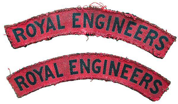 WW2 Royal Engineers shoulder titles