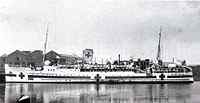 Herbert was transferred from the 79th British General Hospital in France to the United Kingdom on the Hospital Carrier "St Julien" here still in port.