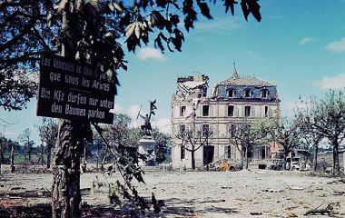 Abandoned houses everywhere on D-Day