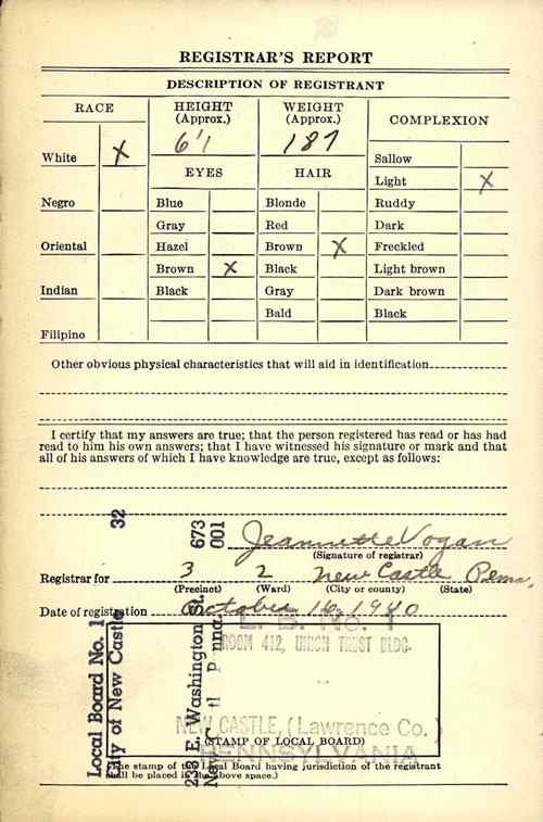 Guy's draft papers