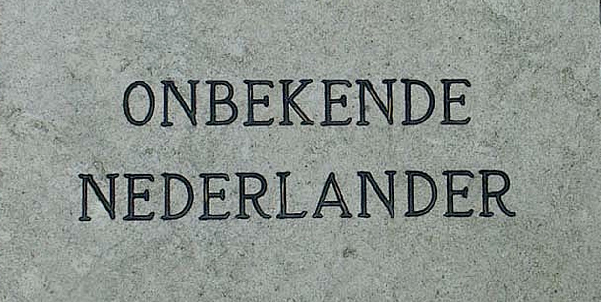 The unmarked grave Cornelis Pieter Kreukniet had before being identified.