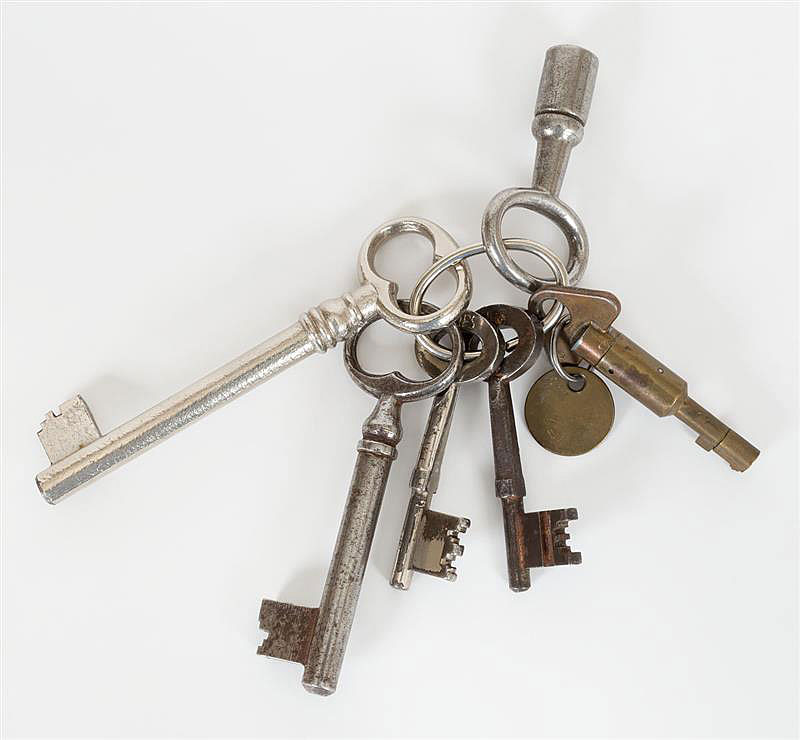 Bunch of keys from the doorman of the House of Detention on the Weteringschans in Amsterdam.
