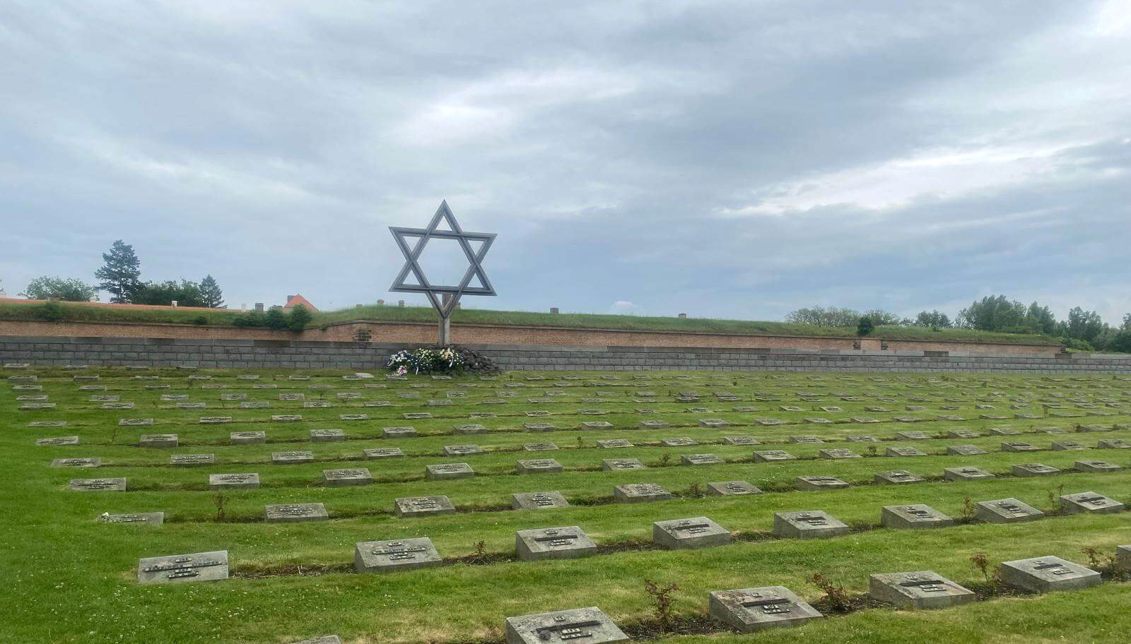 The Terezin Concentration Cmap Mermorial grounds in Czech Republic
