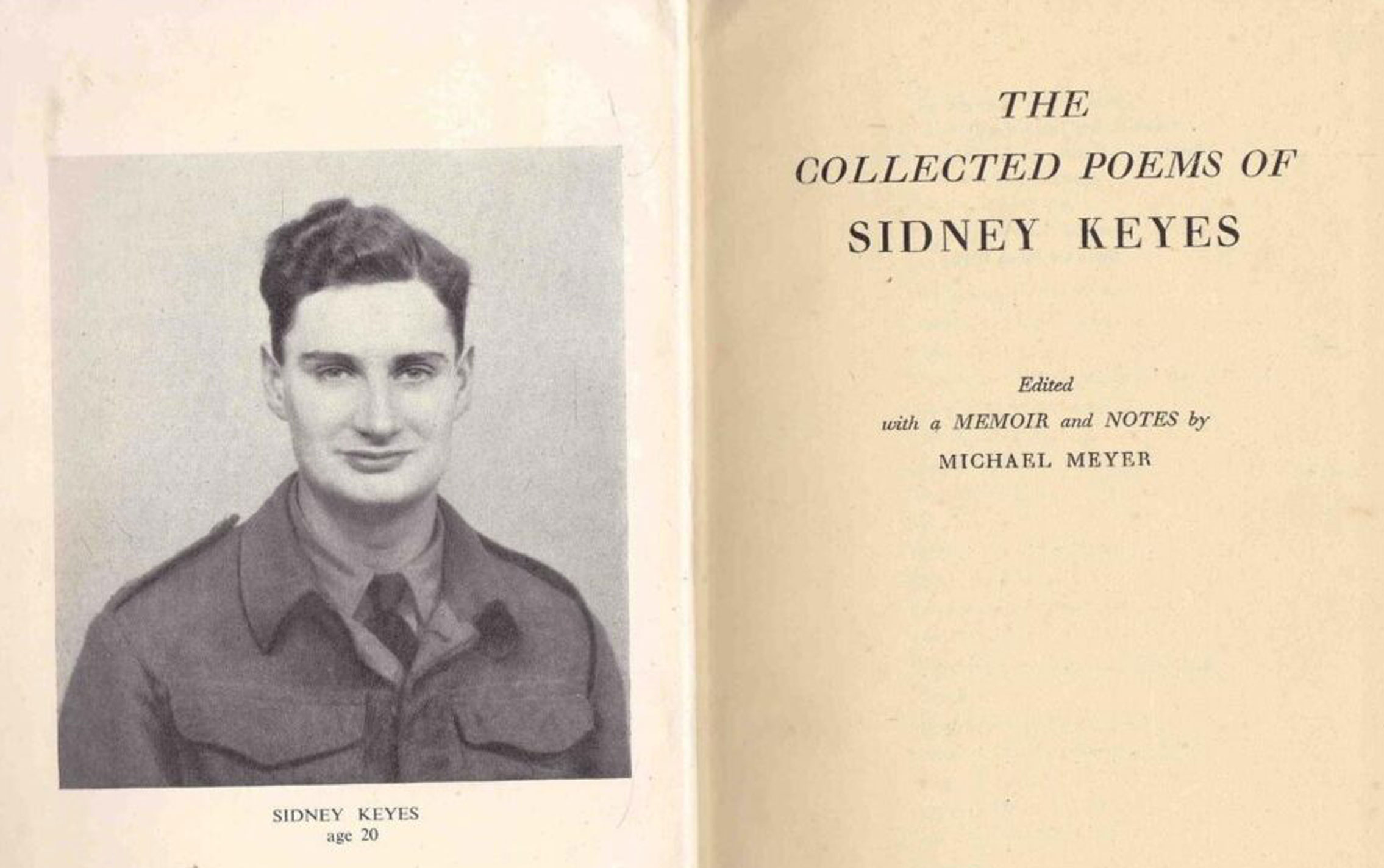 Sidney Keyes was a war poet