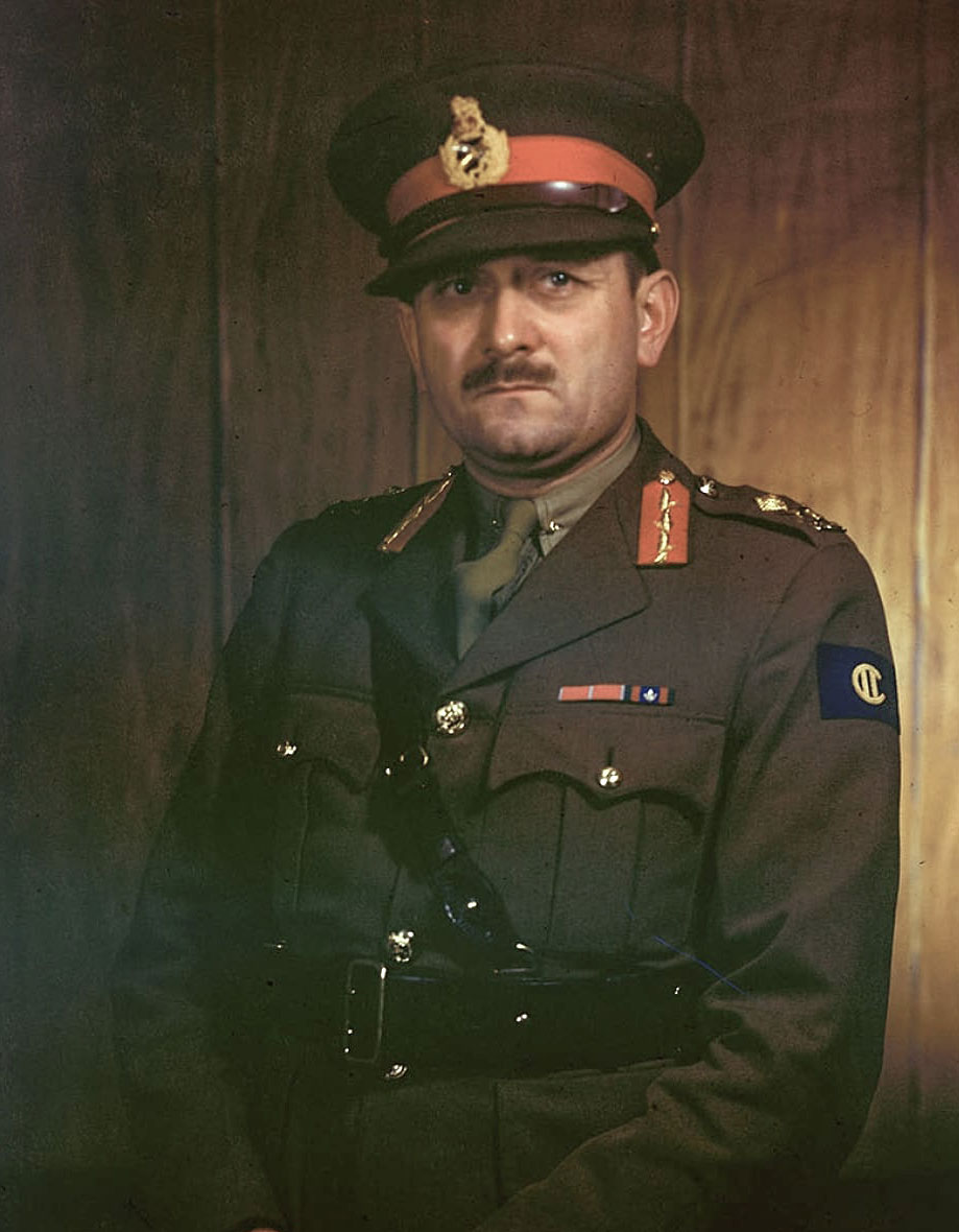 General Charles Foulkes, commander of the 1st Canadian Army