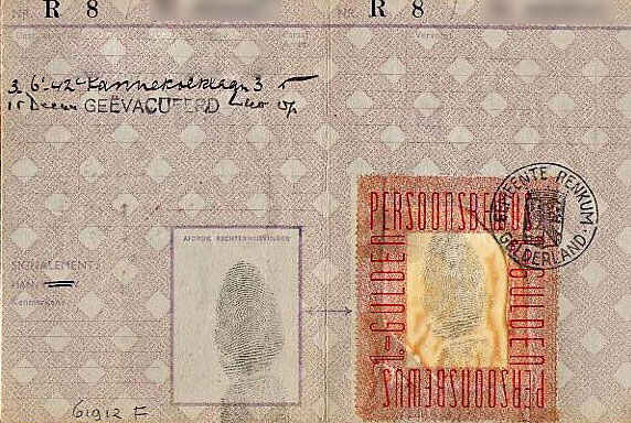 Dutch underground organizations provided forged identity cards and other official documents