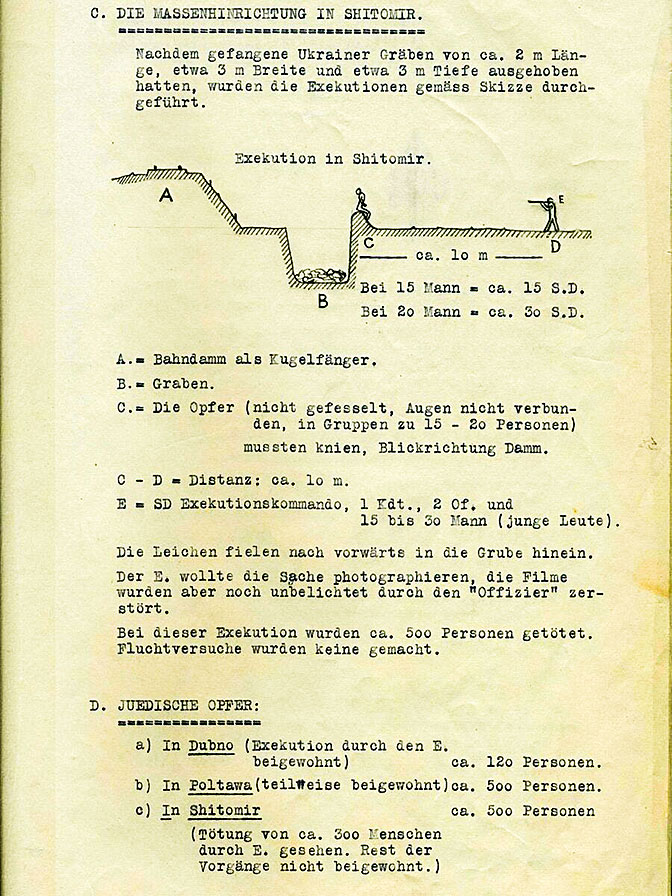 Schematic of the mass shooting setup in Shitomir