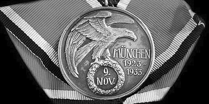 The Blood Order (Blutorden), awarded to participants of the Beer Hall Putsch and later to distinguished members of the Nazi Party.