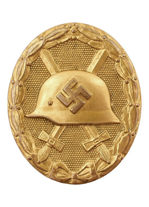 Wounded badge in Gold