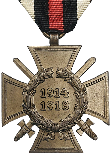 The Honour Cross of the World War 1914/1918 with Swords: