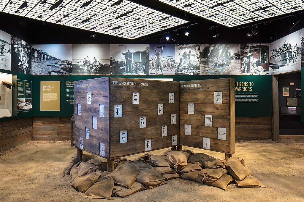Exhibition inside thew National WW2 Museum in New Orleans