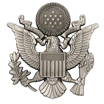 WW2 United States armed Forces Hat Badge