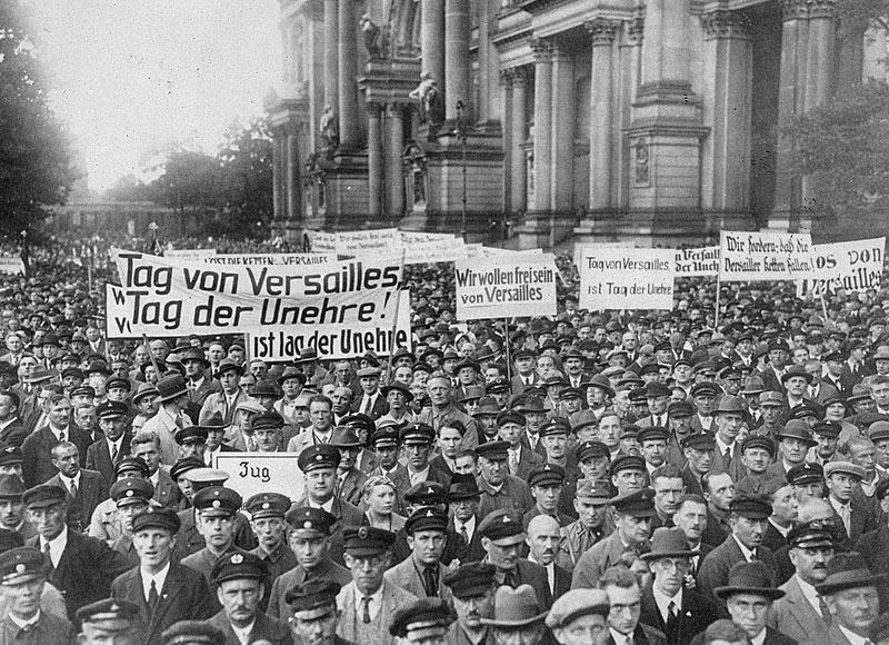 Germany was facing hard times right after World War 1