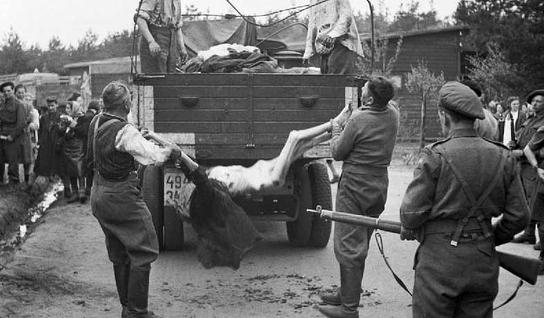 History, facts and liberation of Bergen Belsen former Nazi concentration camp