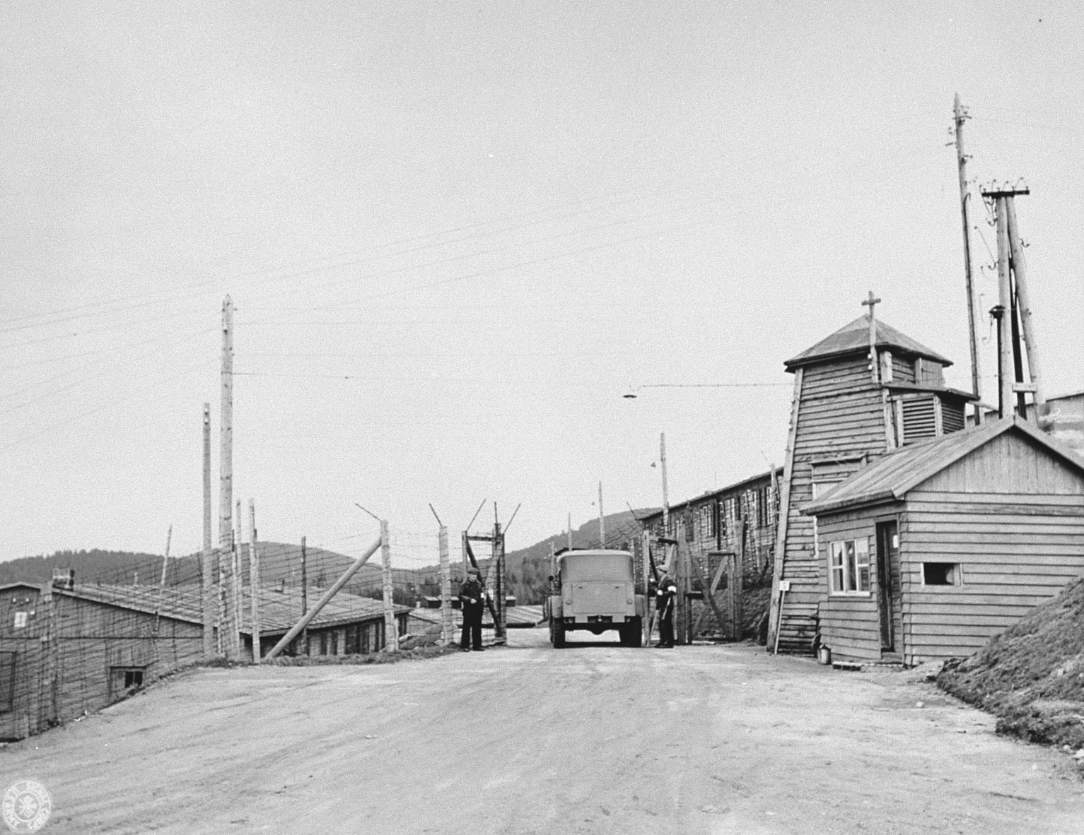 Entrance at Natzweiler Struthof after liberation