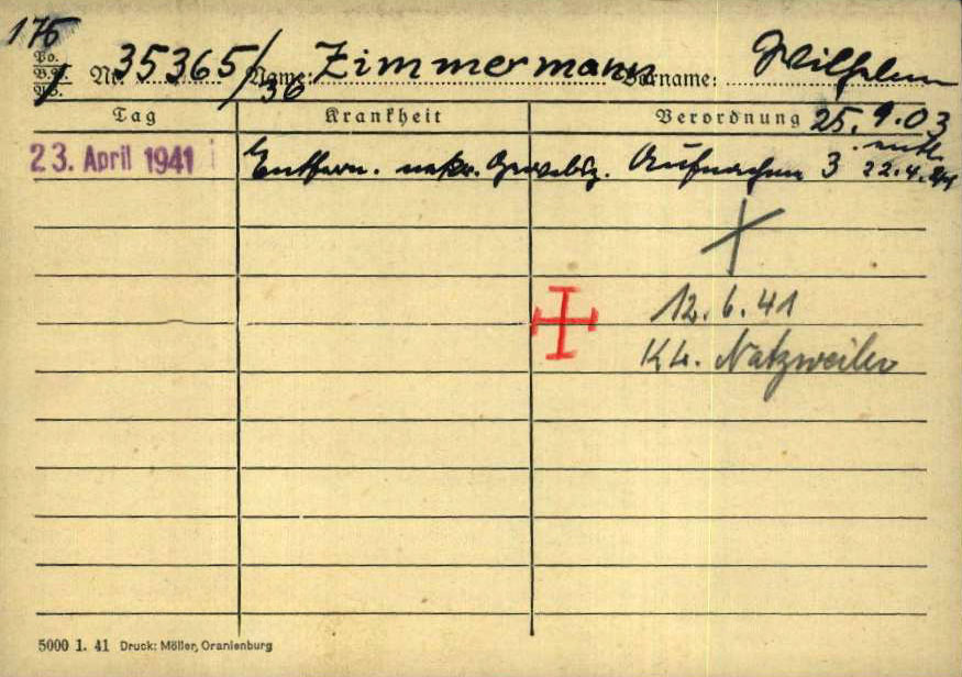 A Natzweiler-struthof document