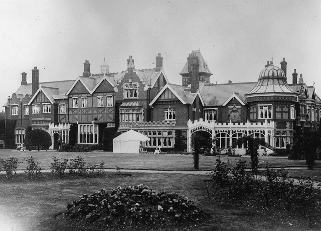 Bletchley Park is an English country house and estate in Bletchley, Milton Keynes (Buckinghamshire)
