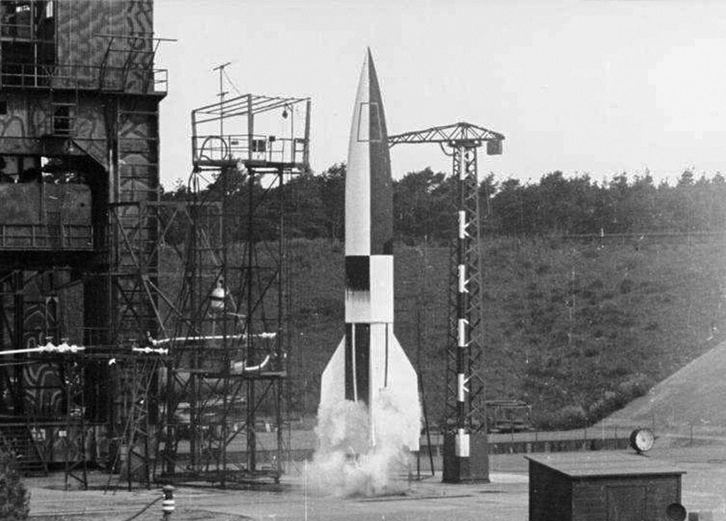 Prototype ready for launch at Prüfstand VII, August 1942
