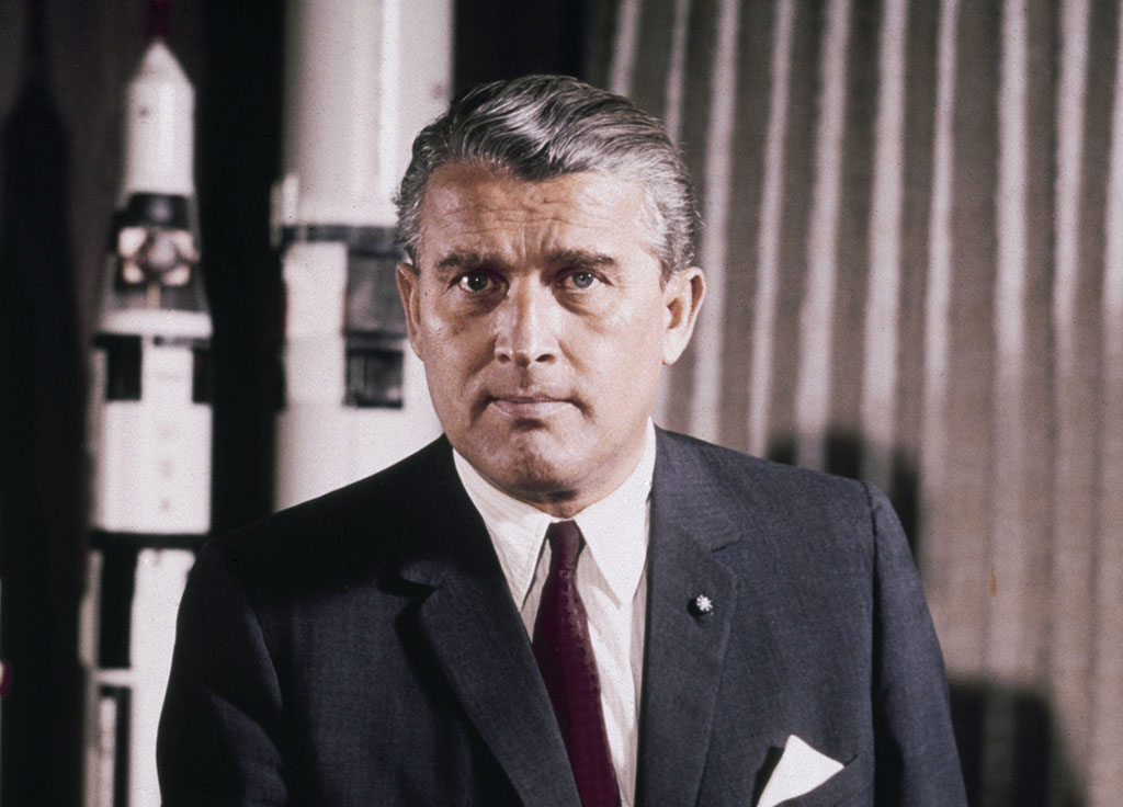 Wernher von Braun worked for NASA after the war