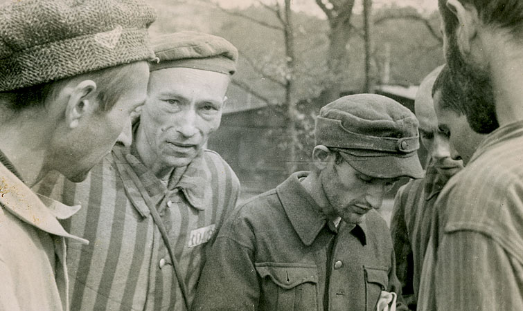  Survivors from the Langenstein-Zwieberge concentration camp.