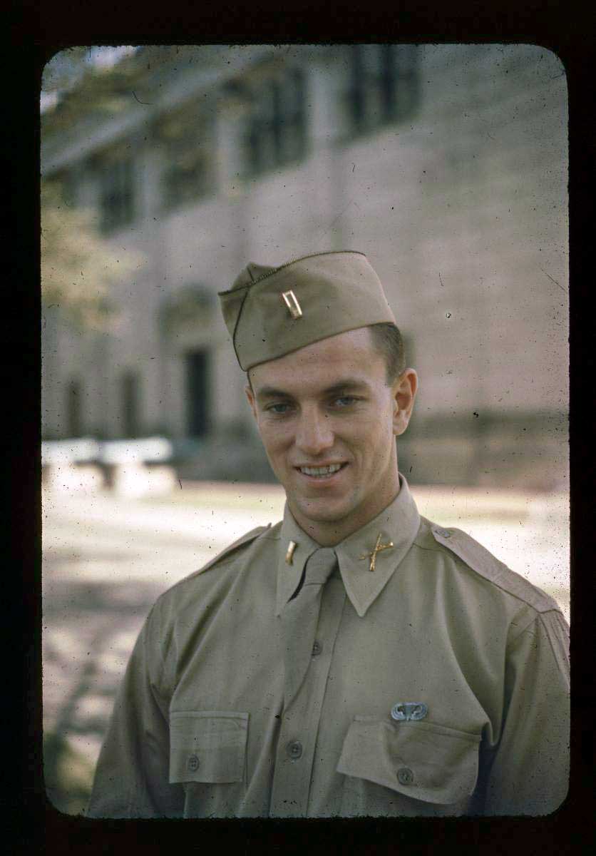 John with his jump wings 1944, location unknown