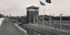 Entrance to the SS barracks with guard tower