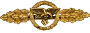 Frontflugspange in Gold