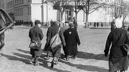 Public killing or Pogrom in Riga, Latvia on 4 July, 1941.