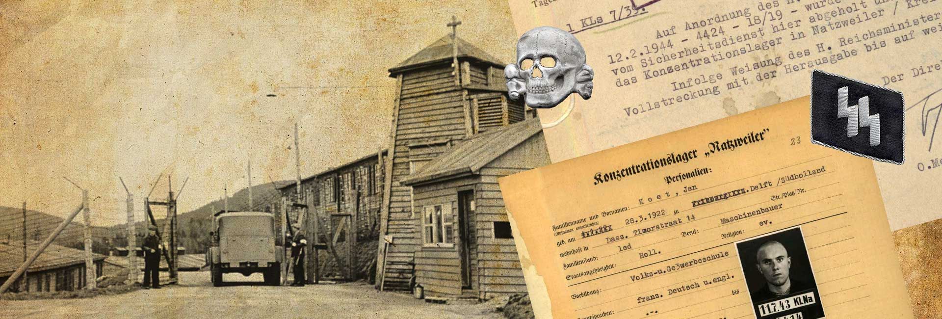 Entrance at Natzweiler Struthof after liberation