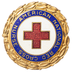 US Nurse American National Red Cross badge donated by Elizabeth Hillmann to my website.