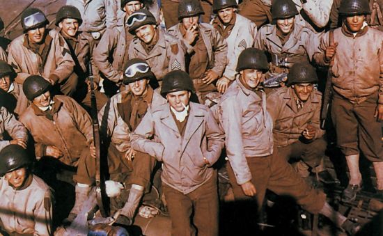 Troops getting ready for D-Day