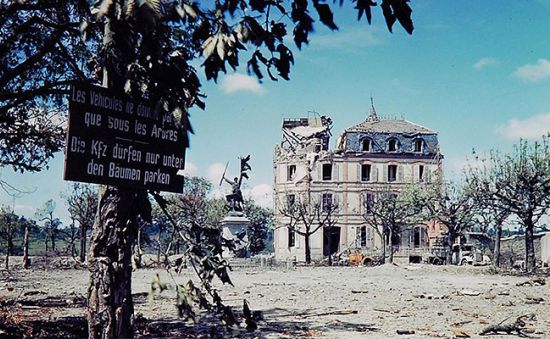 Abandoned houses everywhere on D-Day