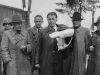 Wernher von Braun surrendering to the Americans 3 May 1945