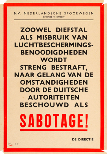 Anti Sabotage poster 
