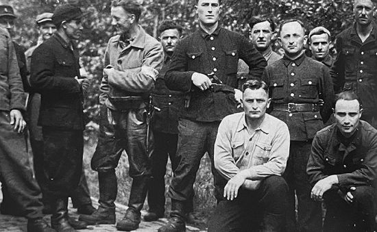 Group or Georgian soldiers