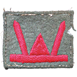 53rd Welsh Infantry Division patch to which the 1st Battalion Oxfordshire and Buckinghamshire Light Infantry was assigned during D-Day.