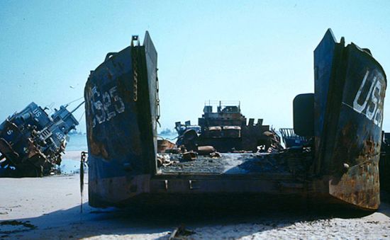 Beach landings on D-Day