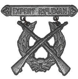Expert rifleman badge