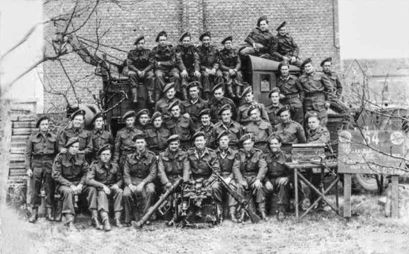 My father is in third row up, third from left. The first soldier in the same row, is Reginald Brooks. In the postwar period he was my Dad’s best mate and known to me as Uncle Reg.