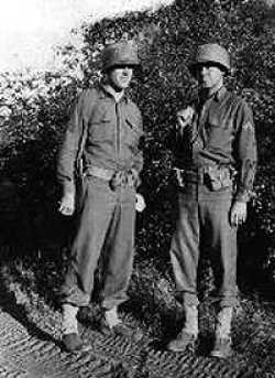 Cpl Edward Walsh and Cpl Maurice Wagner, Forrest of Parroy, France, September 1944