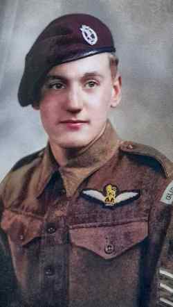 Frank Hughes in his uniform