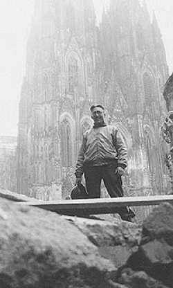 John standing in front of the Cologne Cathedral.