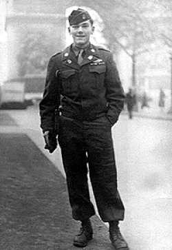 Haahr on Leave from the Front in Paris, April 1945