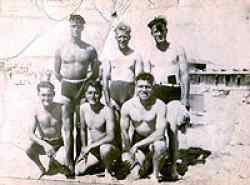 Vickers Machine Gun Crew North Africa 1942. George is in the front row, on the right.