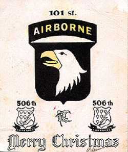 Sent this from England December 1945. At that time there was no longer a 101st and I was in the 82nd Airborne Division. Men sent these cards I guess the year before.