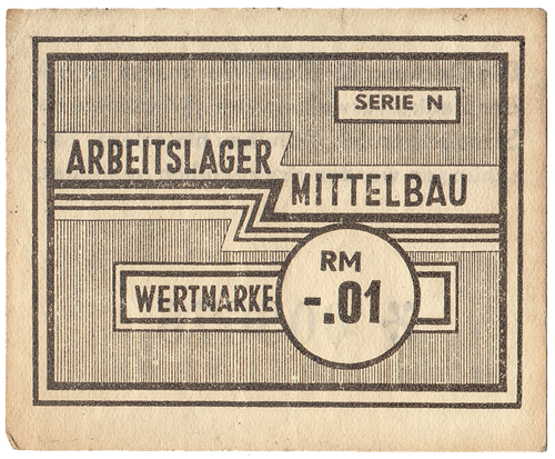 Mittelbau Dora Wertmarke