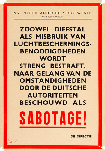 Anti Sabotage poster 