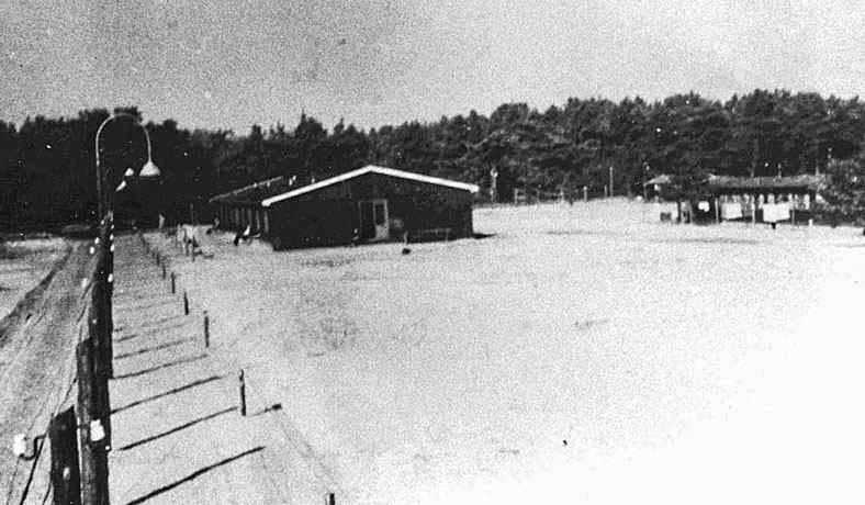 Fences surrounding the camp